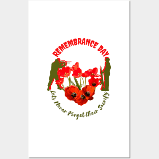 Poppy Flower Remembrance day / Remembrance gifts / Remembrance / let we forget / Veterans day Posters and Art